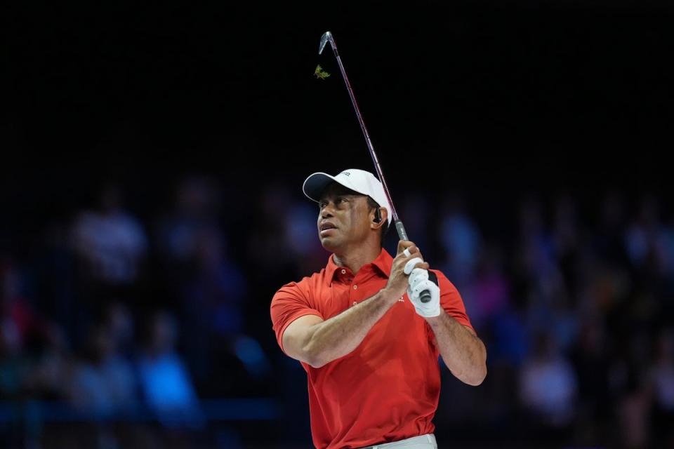 Tiger Woods made a yardage blunder during his latest outing at TGL (AP)
