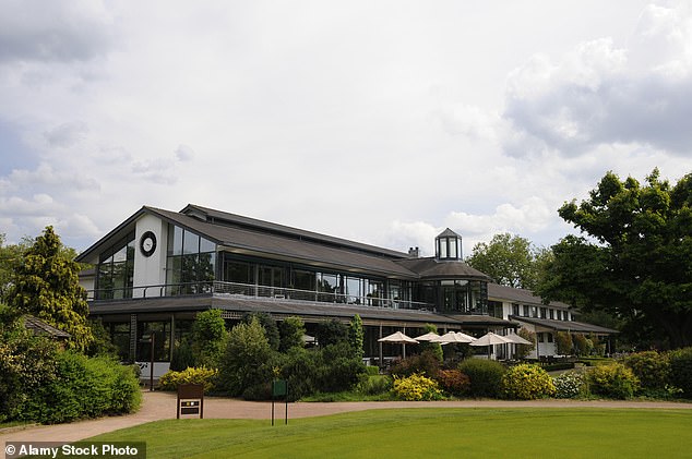 The clubhouse at the Royal Mid-Surrey. It was destroyed by fire in 2001 and rebuilt by the end of 2003