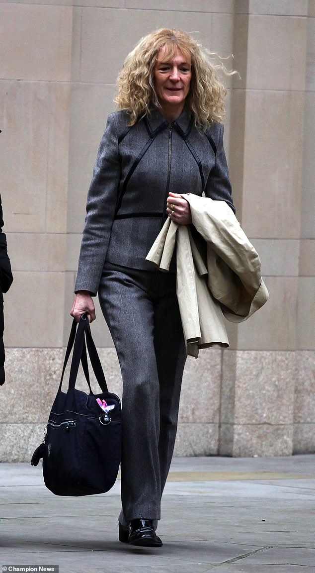 Royal Mid-Surrey Golf Club ladies' vice captain Beverley Mayes outside Central London County Court. She led an investigation into Ms Rohilla's conduct