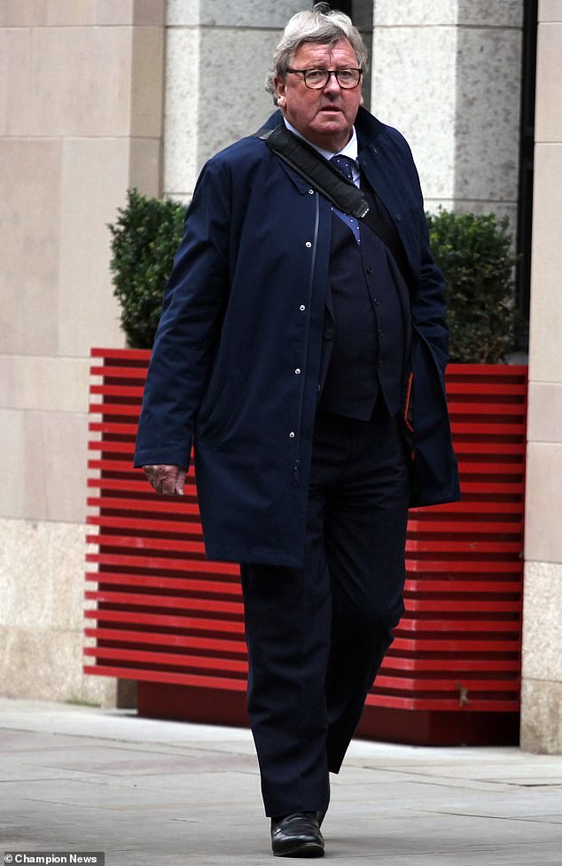 Club chairman Chris Holt outside Central London County Court. The club denies all allegations of racial discrimination, maintaining that Ms Rohilla was thrown out for cheating in a contest