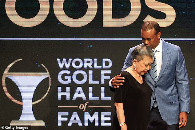 Woods backed out of competing in the Genesis Invitational to continue mourning his mother