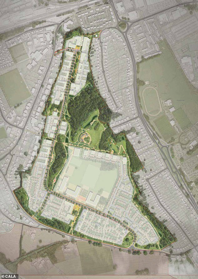 Pictured: plans for the Elizabeth Quarter on the site of Maidenhead Golf Club