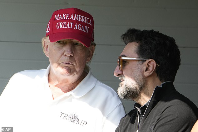 But Al-Rumayyan (R) and others believe that Trump's influence can push this deal along