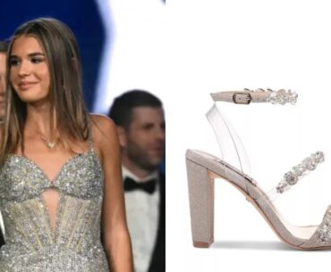 Here's Kai Trump's Favorite Silver Embellished Badgley Mischka Heel