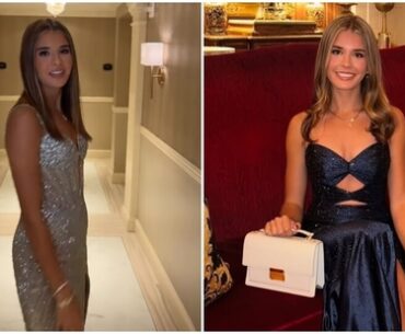 Kai Trump wore two ensembles for the Inaugural Ball.