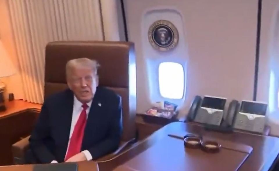 Trump spoke highly of Woods during his flight to the Big Easy