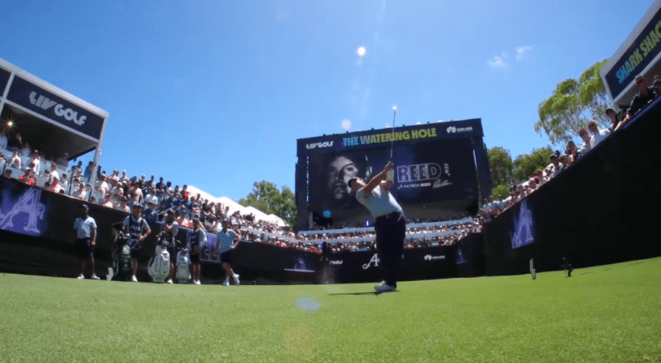 Reed aced the party hole at LIV Golf's Adelaide tournament