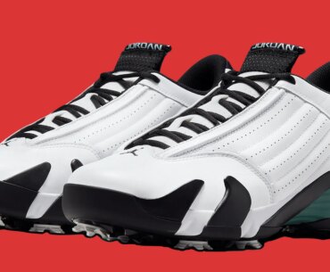 Official Look At The Air Jordan 14 Golf "Oxidized Green"
