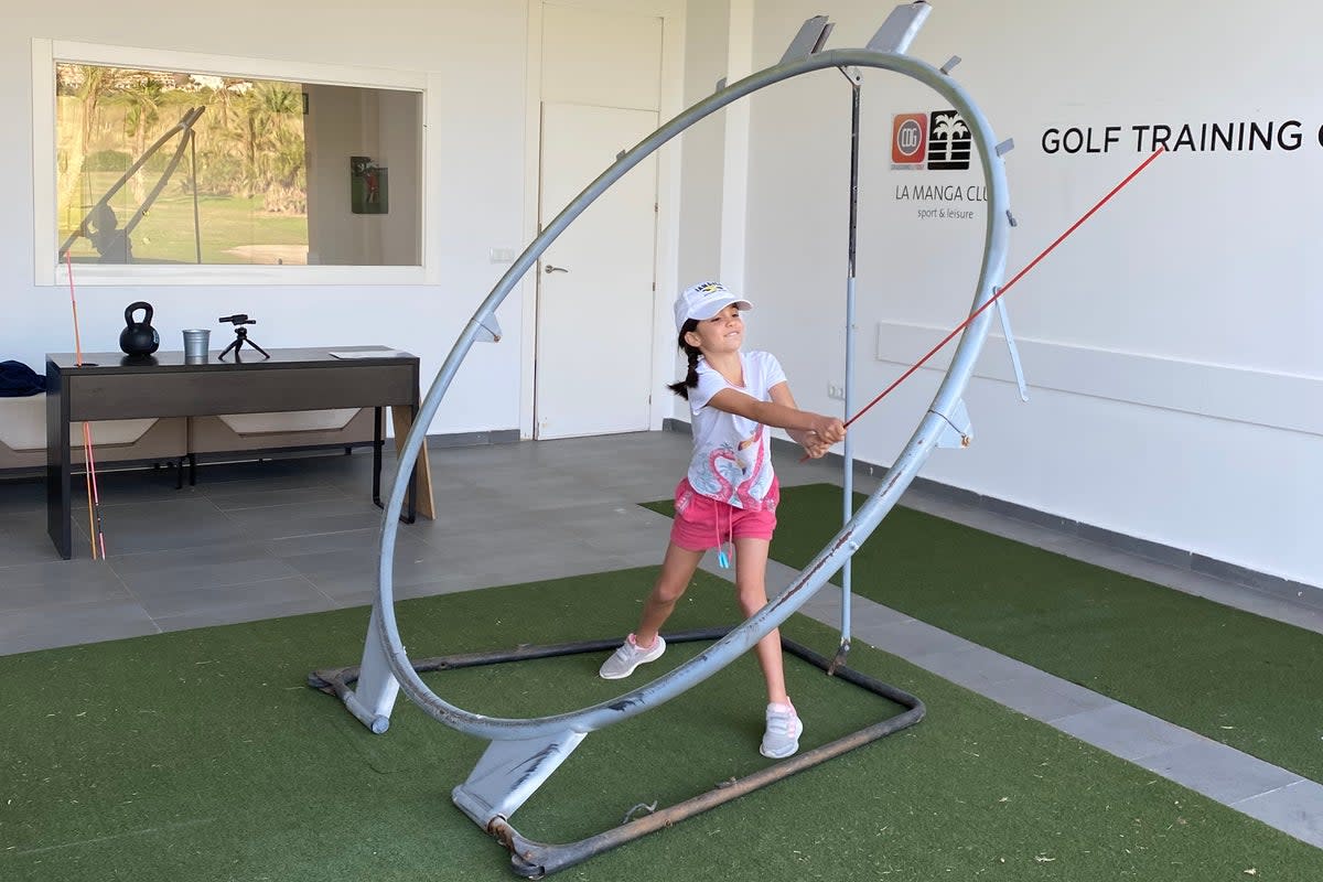Finding the perfect swing (Caroline Gammell)