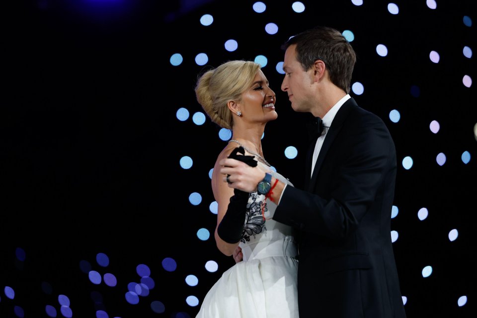 Ivanka Trump and Jared Kushner dancing at the Liberty Inaugural Ball.
