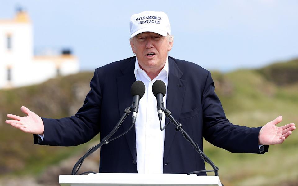 Donald Trump at Turnberry