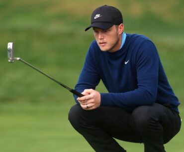 Cam Davis cards crazy birdie at Pebble's 4th hole after landing wedge shot on fellow pro's ball
