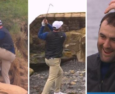Scottie Scheffler outrageous par save from stones, Aussie Cam Davis trails Sepp Straka
