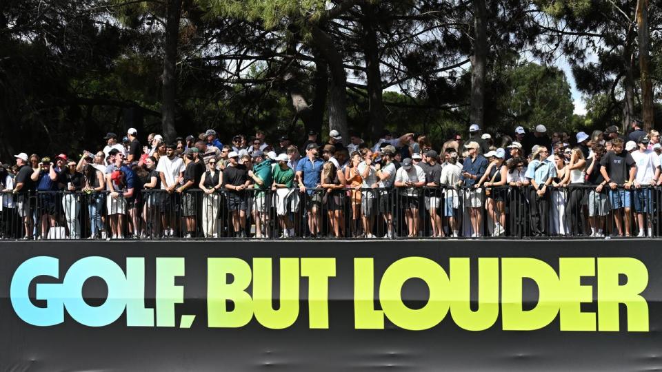 LIV Golf crowds.