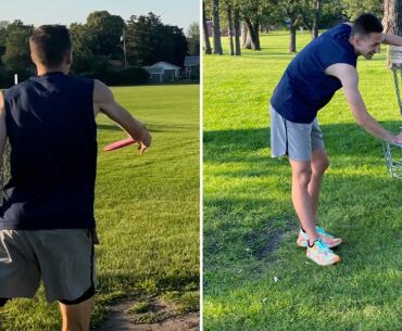 Disc golf enthusiast claims record by whizzing round course in under five minutes