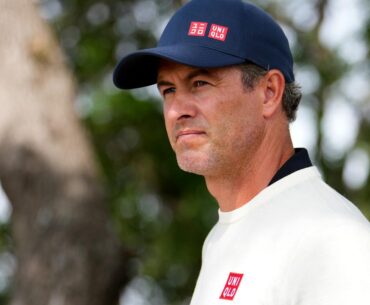 Adam Scott visits White House, Donald Trump with US PGA Tour commissioner Jay Monahan