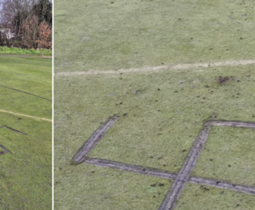 Nazi symbol carved onto golf club course used by Anton Du Beke in shocking act of vandalism