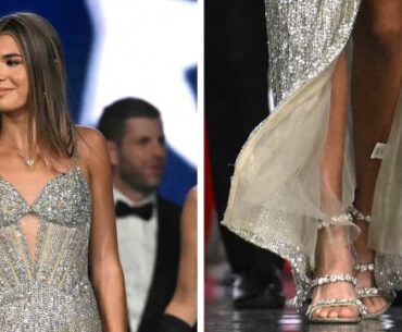 Kai Trump Sparkles in Crystalized Sandals at Inaugural Ball 2025