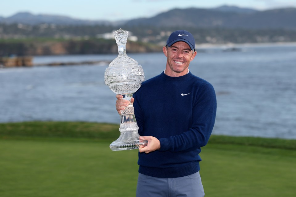 McIlroy pipped Lowry to the Pebble Beach title after finishing 21 under par