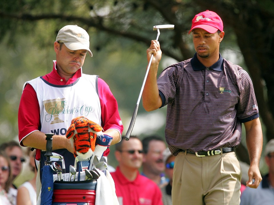 Woods delivered 2.5 points for Team USA at the 2005 Presidents Cup with Foster's help
