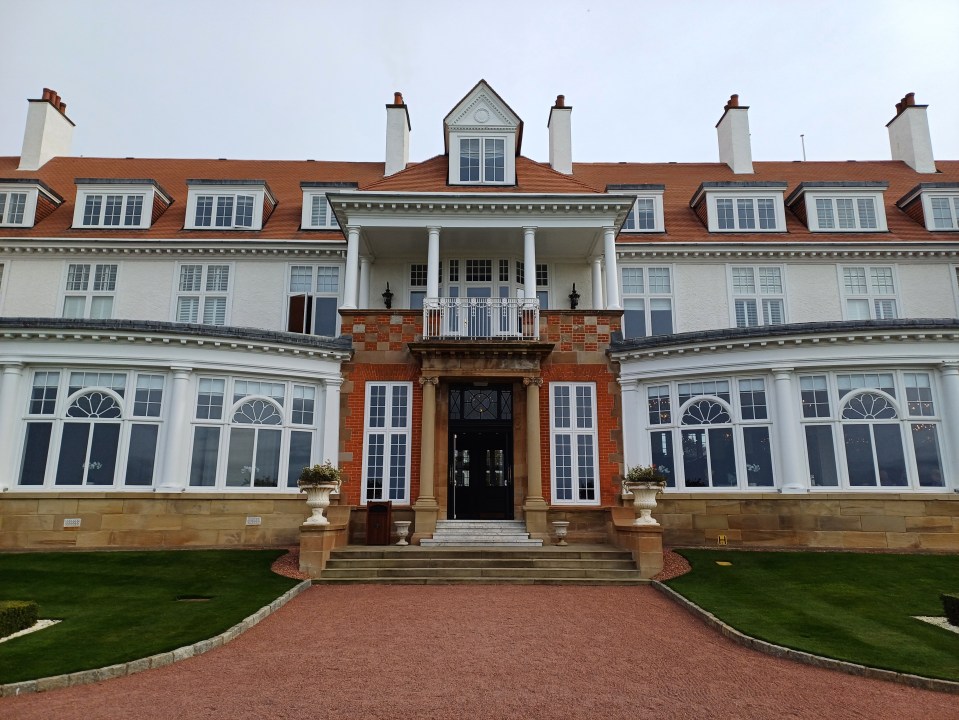 Trump Turnberry hotel entrance.