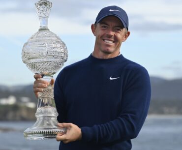 Rory McIlroy overpowers Pebble Beach and wins in a runaway