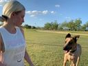 Paige Spiranac and her dog, Niko.