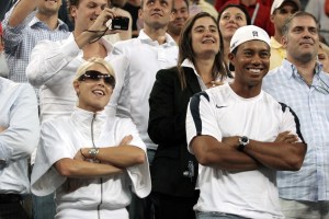 Elin Nordegren, Tiger Woods in attendance for US Open 2006 Men''s Finals, USTA National Tennis Center, Flushing Meadows, NY, September 10, 2006. Photo by: Rob Rich/Everett Collection