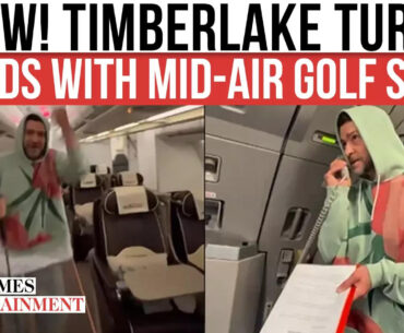 Justin Timberlake Pays Tribute To Tiger Woods, Turns Heads With Mid-Air Golf Skills