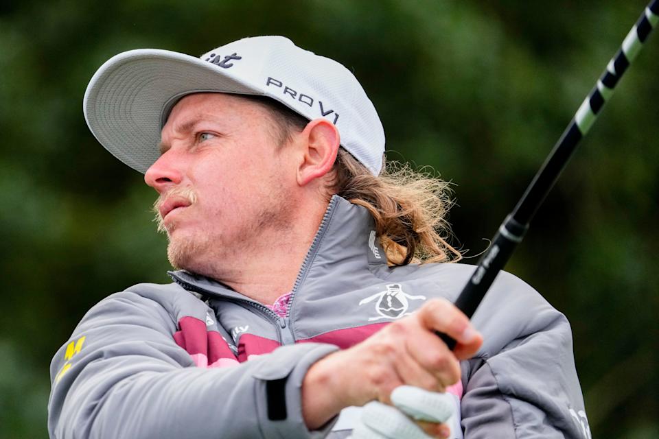 Cameron Smith tees off on the 18th hole during the third round of the 2023 Masters. (Photo: Rob Schumacher-USA TODAY Network)