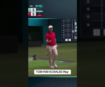 Tom Kim off to a strong start 💪 ‪@espn‬ #TGLGolf #golf #shorts