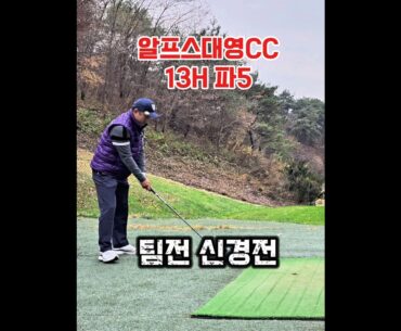 팀전 신경전 #골프 #신경전 #에이밍 #golf