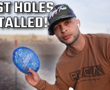 Installing The FIRST Holes On My PRIVATE Disc Golf Course!