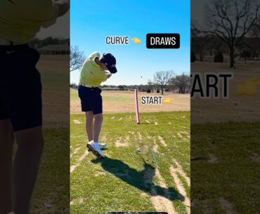 Copy THIS For Draws 👈 #golf #golfswing