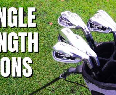 I play 9 Holes with a Full set of SINGLE LENGTH Irons!
