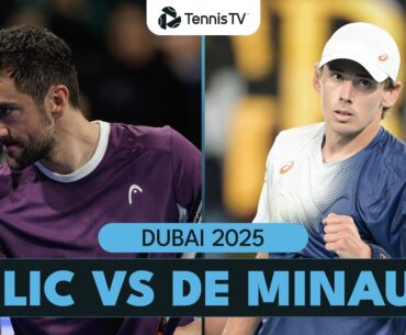 Marin Cilic vs Alex De Minaur Entertaining Match! | Dubai 2025