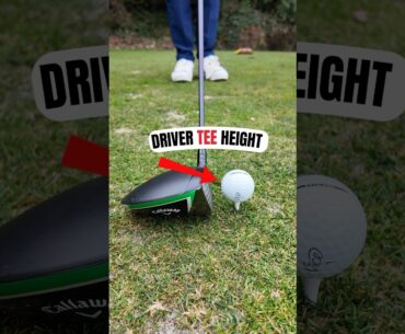 I changed my driver tee height & can’t stop hitting fairways #golf #golftips #golflife #golftip