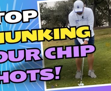 Stop Chunking Your Chip Shots! #golftips #golf #golfdrills
