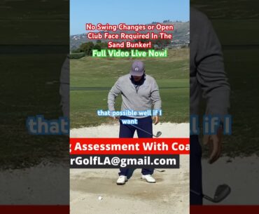 You don’t need to change your swing or open your clubface for success in the sand! #golf #golfswing