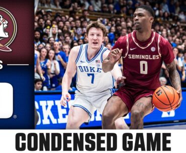 Florida State vs. Duke Condensed Game | 2024-25 ACC Men's Basketball