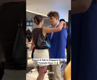 Magnus Carlsen Chilling with Caruana ❤️🥳 #magnuscarlsen #chess