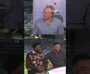 Neil Warnock asking Wilfred Ndidi where he got his jumper from 😂