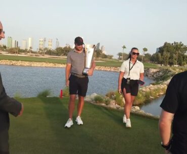 American Peter Uihlein wins International Series Qatar at Doha Golf Club.