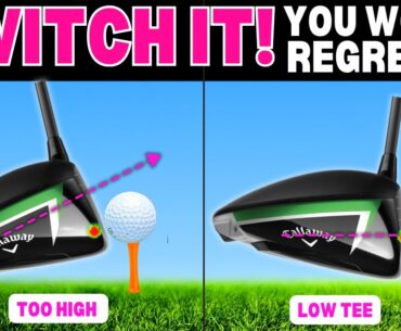 DO NOT HIT UP WITH DRIVER USE THIS TEE HEIGHT INSTEAD (CHEAT METHOD)