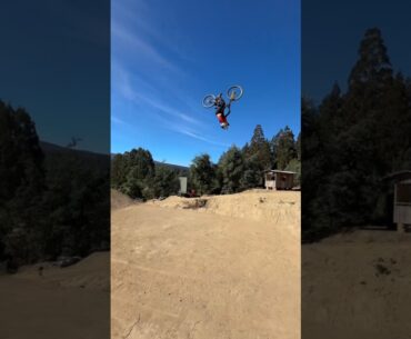 Matt Jones Backflipping Hardline!! via - @RedBullBike #hardline #redbull