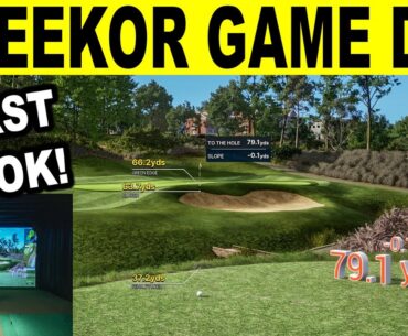 UNEEKOR Game Day Golf Simulator Software! First Look & Review! WOW!