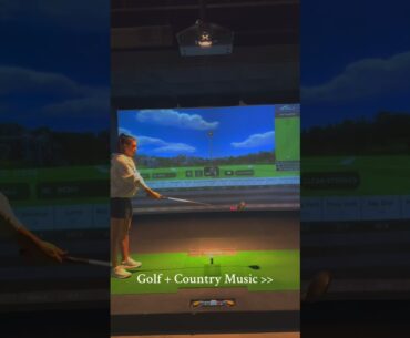 Golf + Country Music 🎵 ⛳️ #golf #golfgirl #xgolf #viral #countrymusic