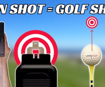 Golf Swing Alignment Made Easy! | Gun Shot = Golf Shot