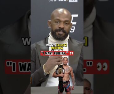 Jon Jones wants to fight Alex Pereira 🗣️ (via @ufc)