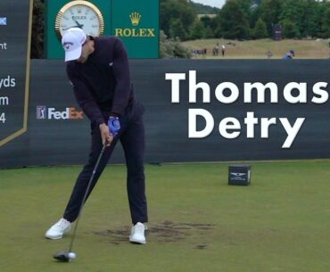 Thomas Detry Driver Swing (Full Speed & Slow Motion)